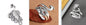 Fashionable personality exaggerated peacock ring