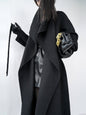 Handmade Red Wool Mid-length Cashmere Coat