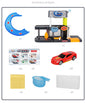 Children's Acousto-optic Simulation Car Washing Yard Car Track Model Electric Toy