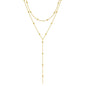 Fashion Long Necklace Simple Geometric Tassel Round Beads Clavicle Necklace