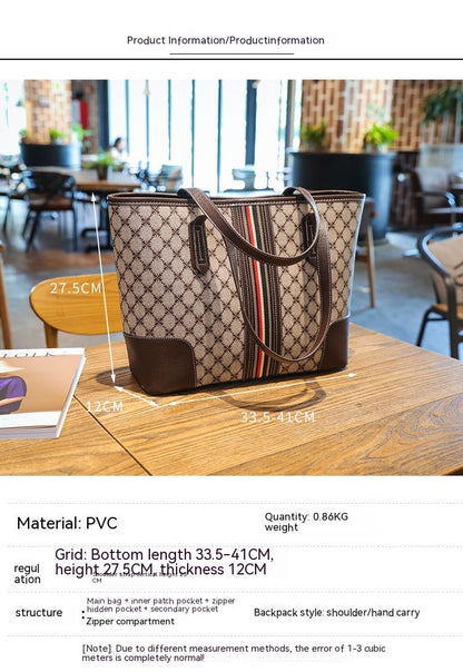 Korean Fashion Printed Tote Large Capacity Shoulder Bag
