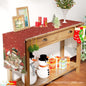 Christmas Table Flag Snowman Linen Mat