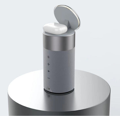 3-in-1 Wireless Charging Station with Bluetooth Speaker & LED Lamp | iPhone AirPods Charger
