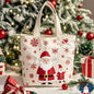Santa Claus Gift Christmas Eve Portable Canvas Bag