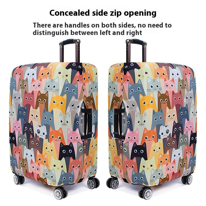 Thickening And Wear-resistant Elastic Trunk Cover Luggage Protective Trolley Travel Leather Dust Cover