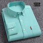 Men's Premium Oxford Cotton Shirt - Long Sleeve Button Down Dress Shirt