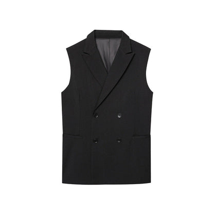 Loose Vest Casual Pleated Pants