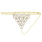 Accessories Rhinestone Claw Chain Body Chain Heart Shaped Sexy Bikini Panties