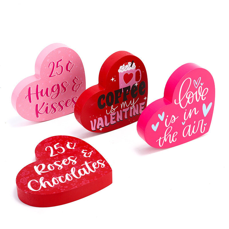 Valentine's Day Gift Love Confession Wooden Craftwork Ornaments