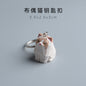 Handmade Wooden Cat Figurine - Artisan Carved Wood Cat Sculpture Home Decor Gift