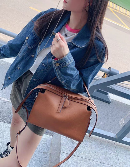 Women's Shoulder Crossbody Bag Stitching Contrast Color