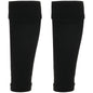 Adults Black Football Leg Sleeve Socks Compression Support Fits Over Shin Pads Breathable & Secure for Training Running by Sock Stack