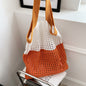 Simple Retro Hollow Knitted Handbag Shoulder Bag