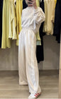 All-match Side Striped Casual Suit Pocket Two-piece Set