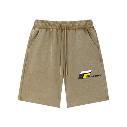 Mineral Wash Waffle Knit Shorts