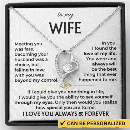 Hollow Love Necklace Pendant Valentine's Day Wife Gift