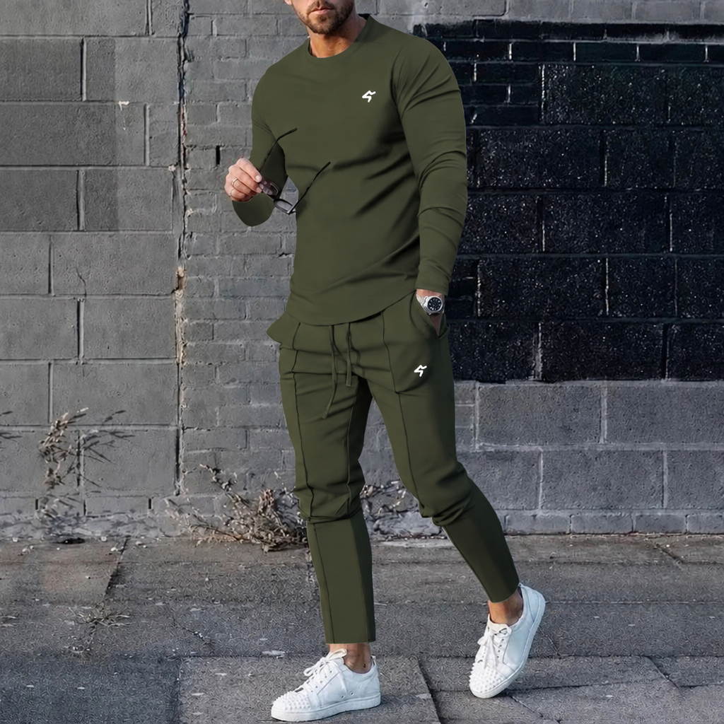 Men’s Long-Sleeve Top & Joggers Set – GymBum UK