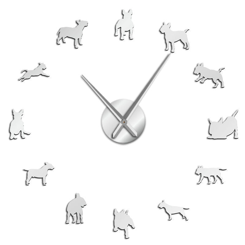 Modern 3D DIY Large Wall Clock - Luxury Acrylic Mirror Quartz Silent Home Decor for Living Room & Bedroom