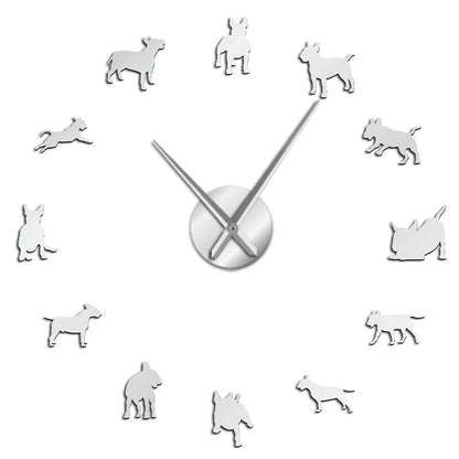 Modern 3D DIY Large Wall Clock - Luxury Acrylic Mirror Quartz Silent Home Decor for Living Room & Bedroom
