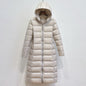 Lightweight Hooded Long Below-the-knee Slim-fit Coat
