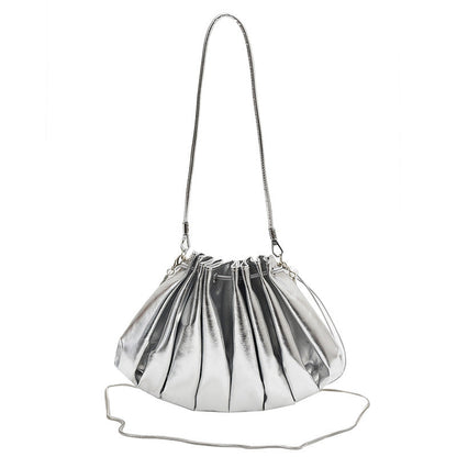 Western Style One Shoulder Crossbody Mini Small Solid Color Square Bag
