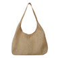 Large Capacity One Shoulder New High Texture Casual Straw Bag