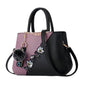 Handbags Fashionable Women's Handbags For Ladies Flower Pattern Crossbody Bags Splicing Color Shoulder Bags