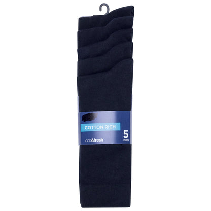 M&S 5 Pairs Cool & Fresh Cotton Rich Socks