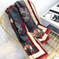 Cashmere-like Fleece Scarf Little Plaid Double-sided Color-block Versatile Shawl