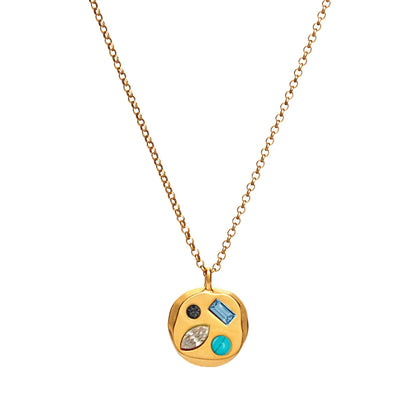 Colorful Zircon Mom Necklace December Birthday Stone Valentine's Day Gift Gifts For Moms Necklace