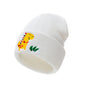 Embroidered Dinosaur Knitted Children's Hat Dome