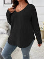 Fashion V-neck Long-sleeved T-shirt For Women