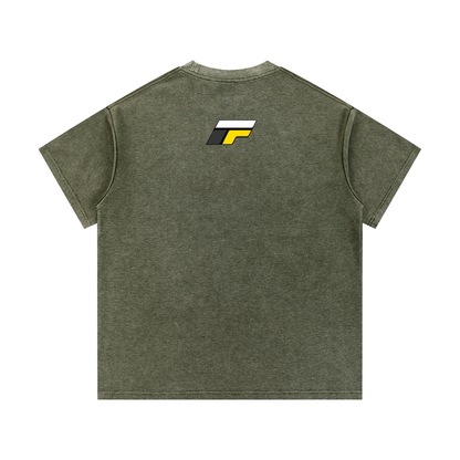 Mineral Wash Waffle Knit T-Shirt