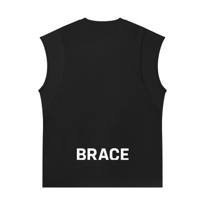 BRACE Spliced Panel Sleeveless Muscle T-Shirt
