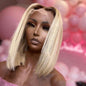 Wig Female Short Hair European And American Bobo Bobo Head Mid-shoulder Short Straight Hair Headgear