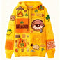 Fashion Casual Printed Polyester Sweater