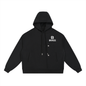 Boxy Button Placket Hoodie - Premium Fleece Gym Hoodie | BRACE