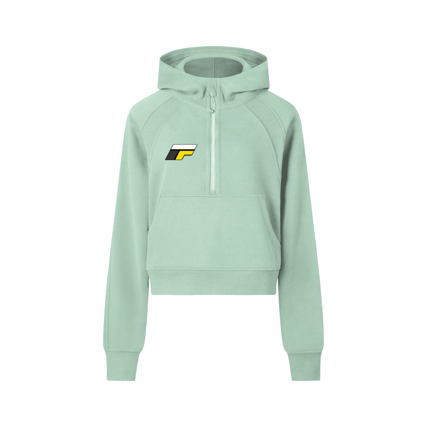 Cropped Half-Zip Hoodie
