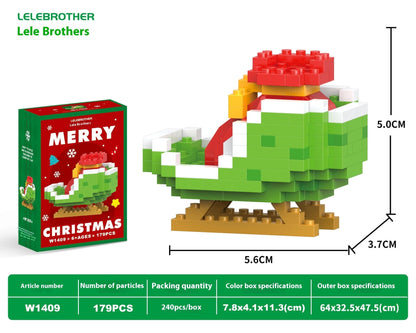 Christmas Day Series Snowman Assembly Blocks