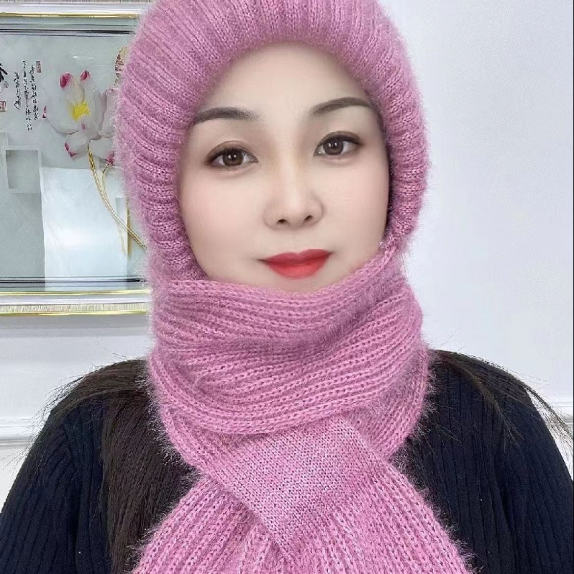 Hand-knitted Stylish And Versatile Outdoor Cold And Wind-proof Hat