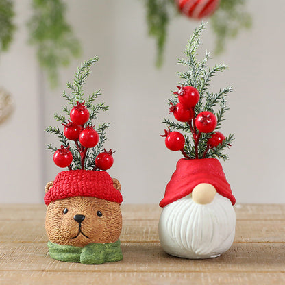 Resin Christmas Doll Santa Claus Snowman Decorations Ornaments