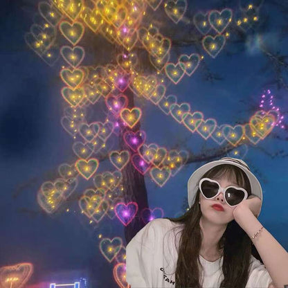 Black Technology Online Red Valentine's Day Gift Same Love Light Effect Glasses Sunglasses Creative Glasses