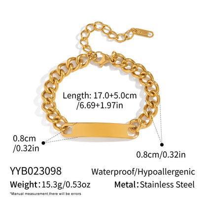 Stainless Steel Ornament Bracelet Female