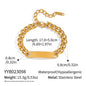 Stainless Steel Ornament Bracelet Female