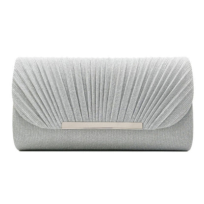 Women's Hardware Edge Party Pattern Fine Pink Clutch