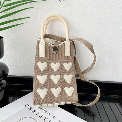 Love Mini Knit Shoulder Crossbody Bag
