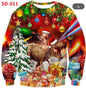 Crewneck Hoodie Sweatshirt With 3D Printed Graphic And Long Sleeves