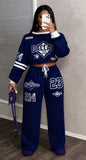 Solid Color Casual Suit Women's Loose Slim Fit Two-piece Set