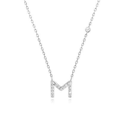 Fashion Jewelry Luxury Gold Color A-Z 26 Letters Necklace CZ Pendant For Women Cute Initials Name Necklace Fashion Party Wedding Jewelry Gift