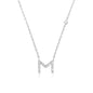 Fashion Jewelry Luxury Gold Color A-Z 26 Letters Necklace CZ Pendant For Women Cute Initials Name Necklace Fashion Party Wedding Jewelry Gift